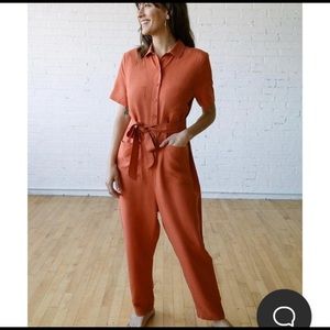 Tradlands Finn Jumpsuit - Poppy Medium